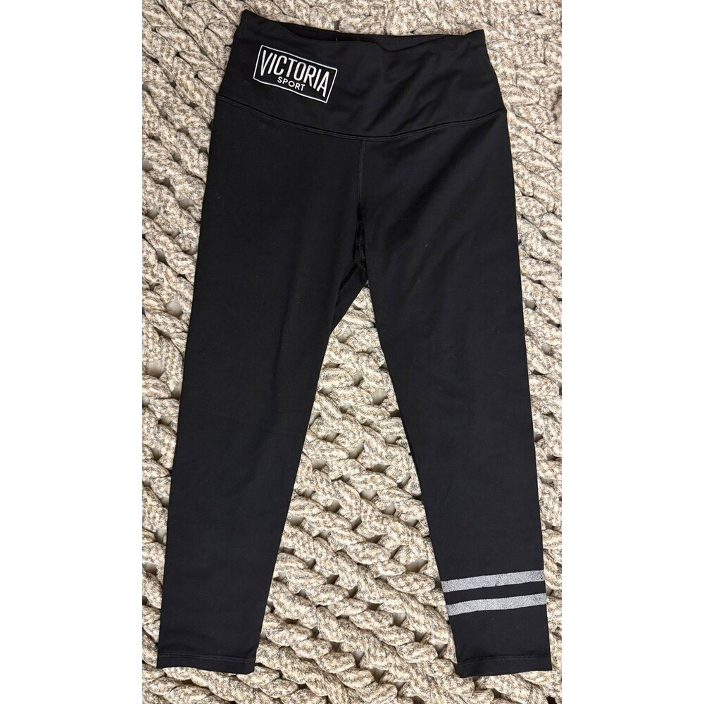 Victoria Secret Sport Knockout Capri Medium Rise - Black  Size XS